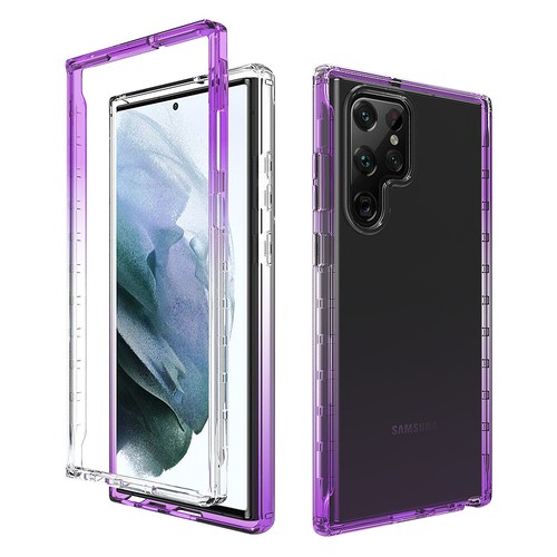 Fr Samsung Galaxy S24 S23 S22 S21 Anti-fall Transparent Gradient Slim Phone Case - Zdjęcie 10 z 11