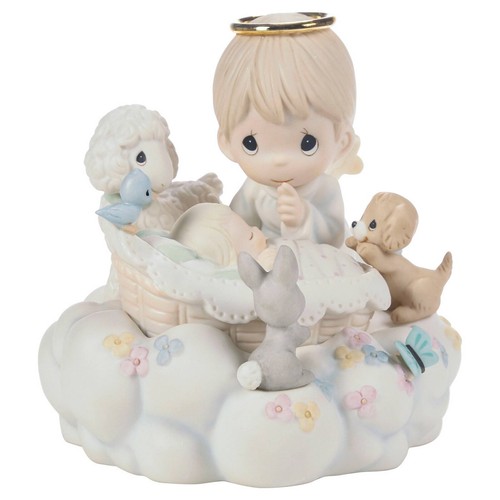 Precious Moments Baby in Heaven with Angel Bereavement 4.75in Figurine 242017 - Picture 4 of 8