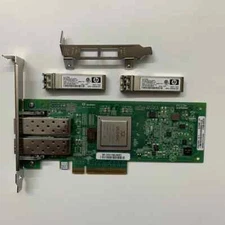 HP Qlogic QLE2562 AJ764-63002 489191-001 Dual-Port PCIe x8 8Gb FC Adapter W/2XSF