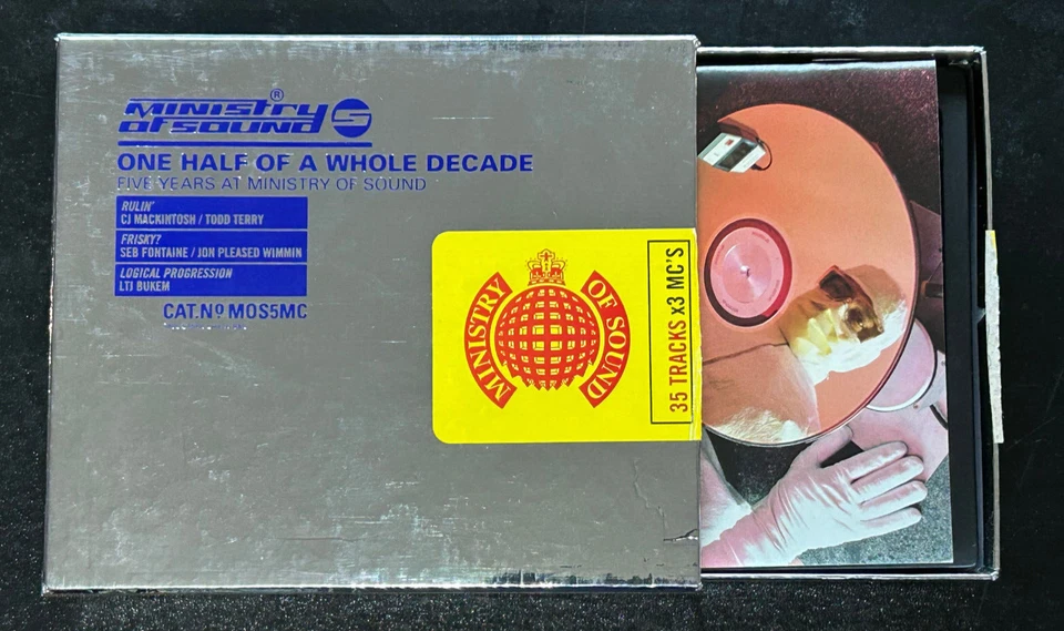One Half Of A Whole Decade Five Years At Ministry Of Sound 3 CASSETTE TAPE RARE! - Image 4 of 4