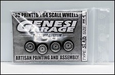 Ruote Custom 1:64 Hot Wheels, Matchbox, Majorette ecc. Modello: SNOWFLAKE