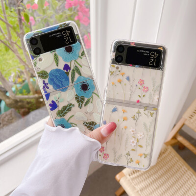 #ad HOT For Samsung Galaxy Z Flip 6 5 4 5G Clear Floral Case Shockproof Slim Cover $3.59