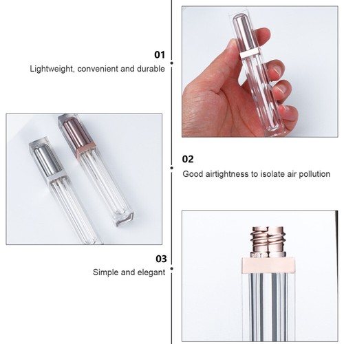 10 Pcs Empty Tube of Lip Gloss Liquid Lipstick Tubes Travel Refillable - 第 4/12 張圖片