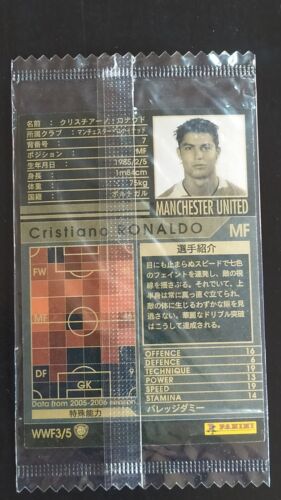 2005-06 WCCF Ronaldo Panini refractor silver holo SEALED Manchester Panini RARE - Picture 3 of 8