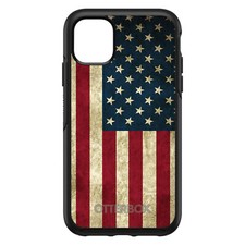 OtterBox Symmetry for Apple iPhone Pick Model - Red White Blue USA Flag Old