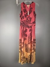 NWT Anthropologie Verb by Pallavi Singhee V-Neck Ombre Maxi Dress size XS 54" L