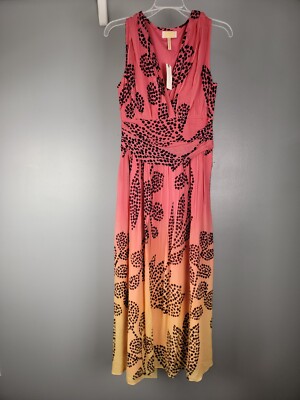 NWT Anthropologie Verb by Pallavi Singhee V-Neck Ombre Maxi Dress size XS 54'' L