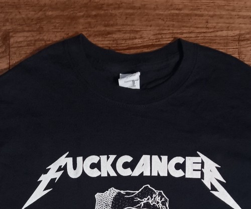 ALF F*@K Cancer Metallica Font T-Shirt NEU Rock Konzert Gitarre Heavy Metal L - Bild 4 von 6