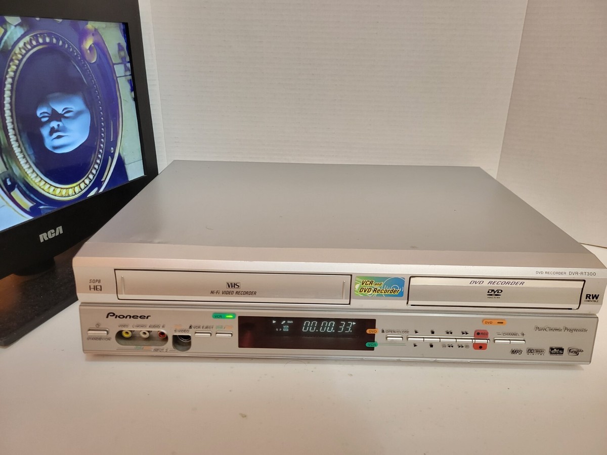 Pioneer DVR-RT300 DVD Recorder VHS Recorder Combo No Remote