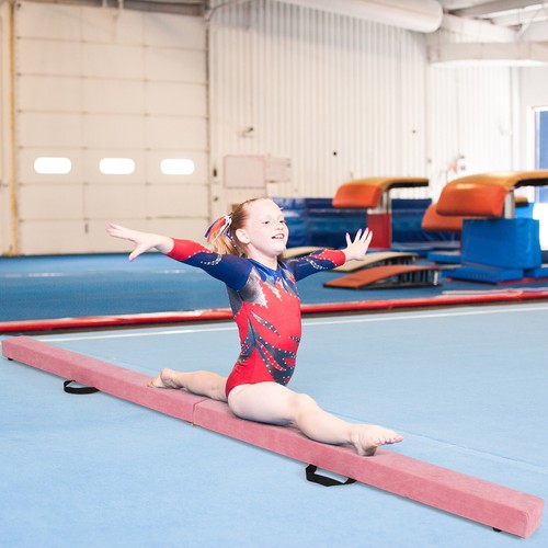 Folding 7' Gymnastic Beam Portable Floor Balance Beam w/Handles for Gymnasts - Picture 3 of 32