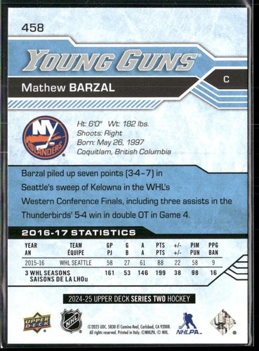 2024-25 Upper Deck Series 1 & 2 YOUNG GUNS RENEWED- U Pick LIST - NM HOCKEY - Picture 163 of 193