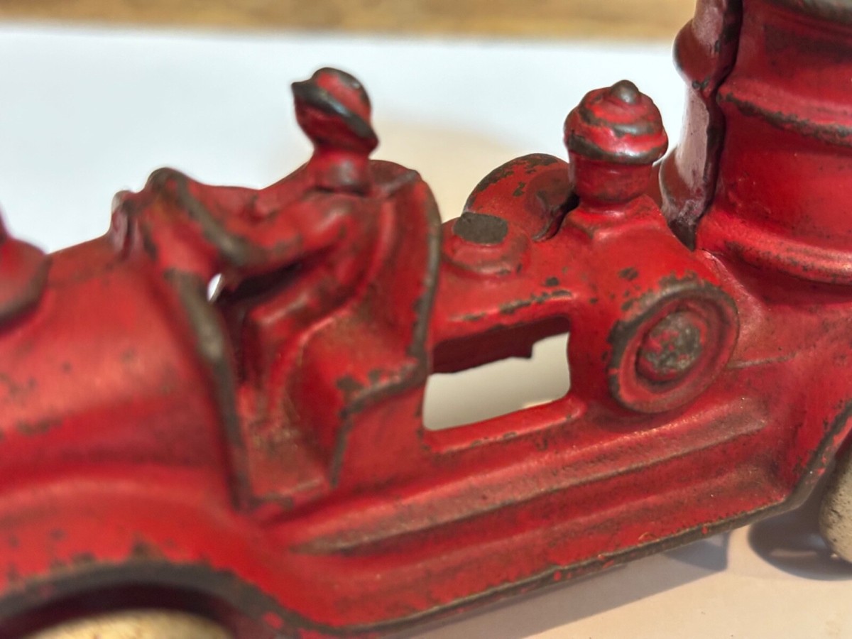 Camion De Pompiers Ancien Hubley En Fonte Vers 1930 - Jouet