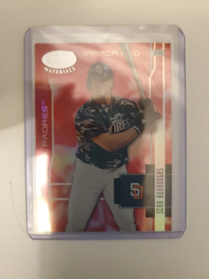 Sean Burroughs 2003 Leaf Certified Materials #156 Mirror Red Card #’D 079/100 - Image 4 of 4