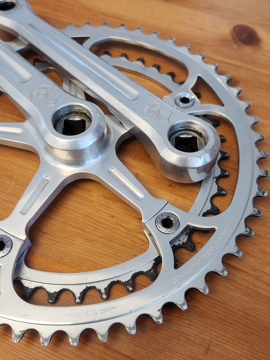 パーツ Campagnolo Record 170mm 53-39t Campagnolo Record 10 170mm 53/39t Carbon 10-Speed Square