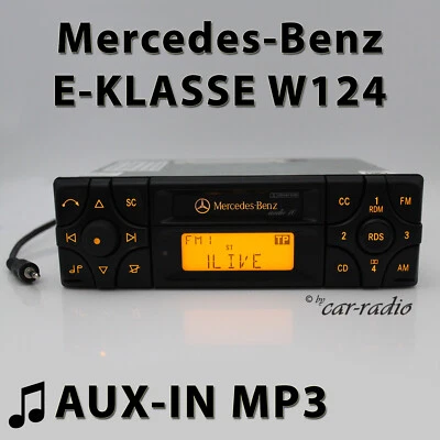 Mercedes W124 Radio Audio 10 BE3100 MP3 AUX-IN Becker Kassettenradio E-Klasse - Bild 1 von 4