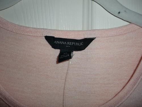 Nuovo con etichette~donna~REPUBBLICA BANANA~COLLO SCOOP~ROSA~ELASTICO~SENZA MANICHE~TOP taglia M~CARINO~ - Foto 3 di 7