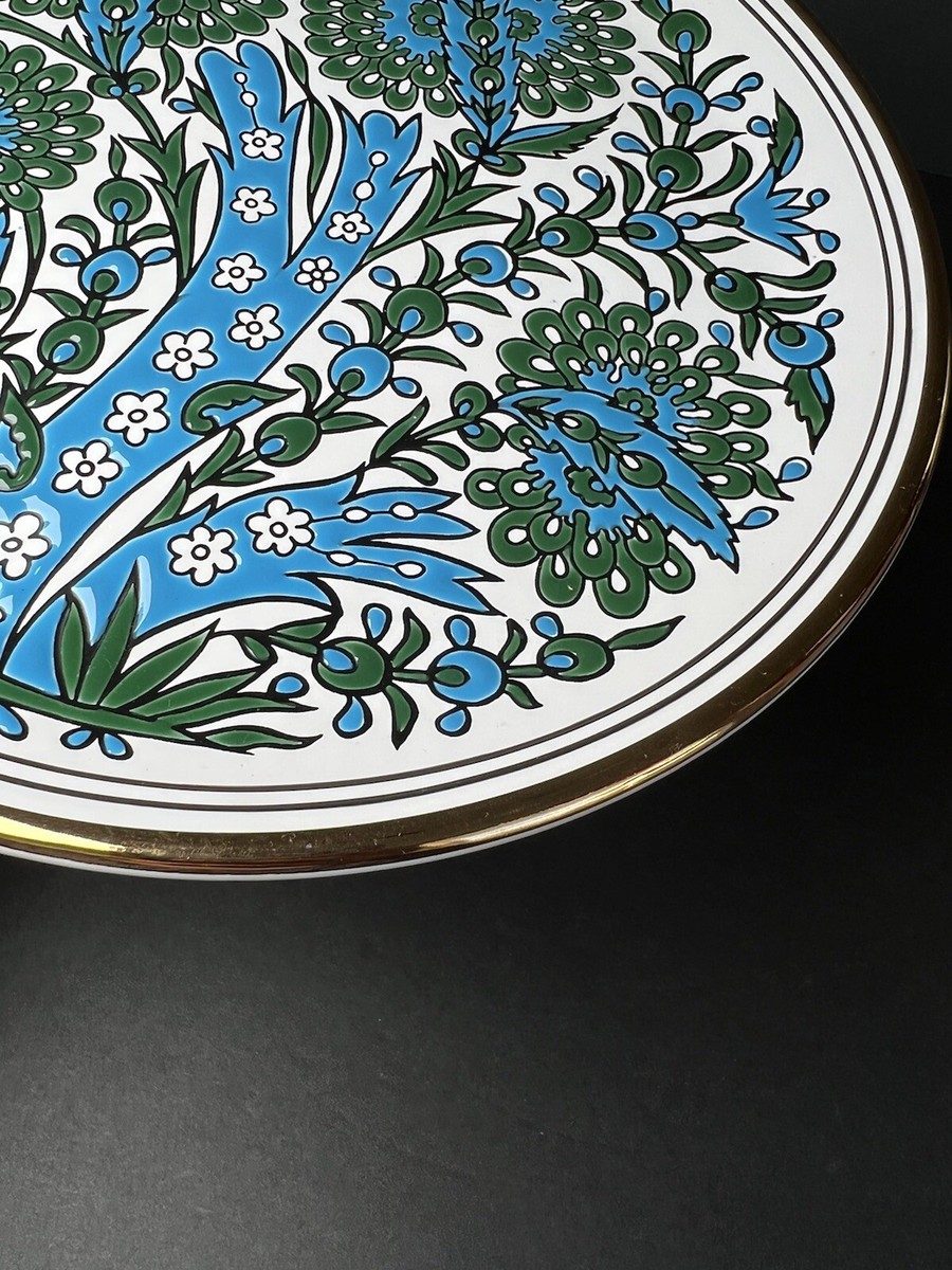 Vintage Handmade Manousakis Keramik Rodos Greece 9.5