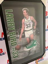 Larry Bird Signed Green Converse Shoe RARE Beckett Bird Authentication Boston 