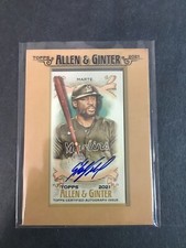 F161,838  2021 Topps Allen and Ginter Framed Mini Auto Starling Marte MARLINS