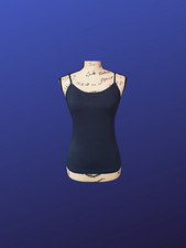 BOZZOLO Basic Cami Camisole Tank Top, NAVY BLUE, Women's Size Large, NWOT