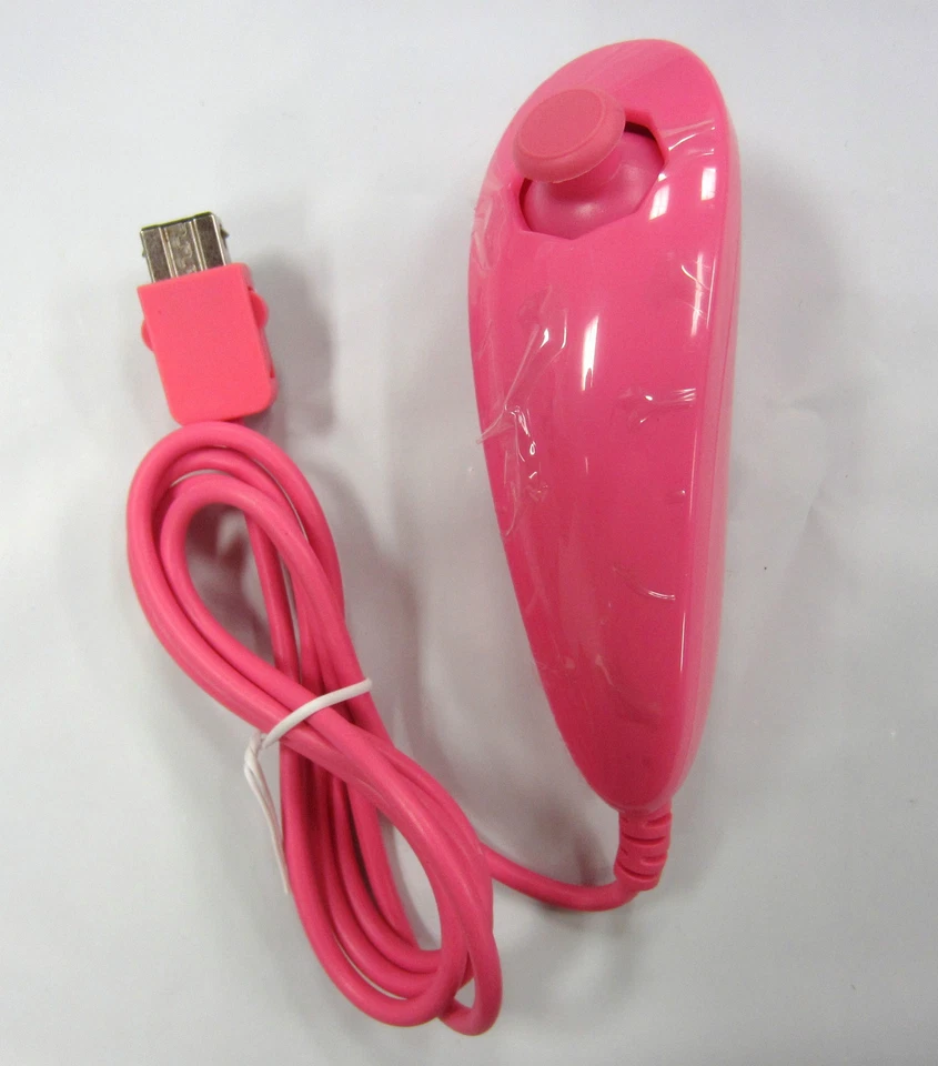 Old Skool Nunchuk Controller for Nintendo Wii and Wii U - Pink - Image 2 of 3