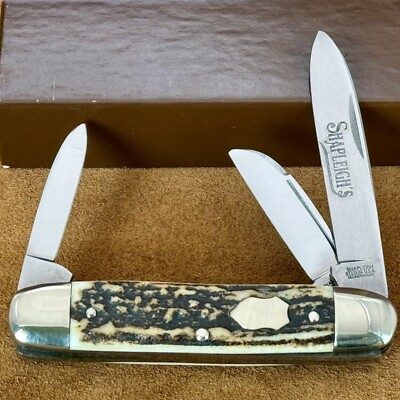   Shapleigh Cattle Knife Stag compar to Great Eastern Cutlery GEC Tidioute 68