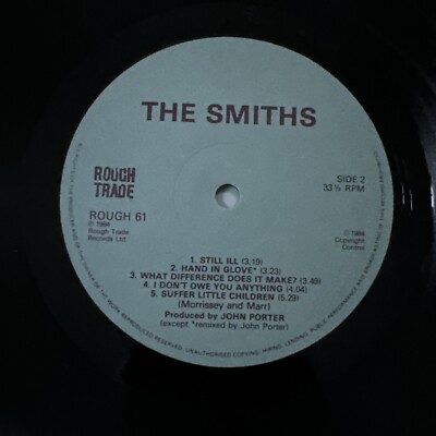 The Smiths The Smiths A1 B2 LP Album Vinyl Record ROUGH 61 Rough