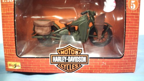 2 1998 Harley-Davidson 1:18 Series 5 1942 WLA Flat Head & 1948 FL Panhead NIB - 第 3/4 張圖片