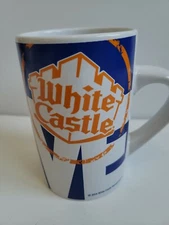 White Castle CRAVE 5 Inch Tall Ceramic Coffee Mug 2014 Promo Cup