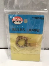 Vintage Model Power #10099A Pack of 2 Yellow Bulbs NIP