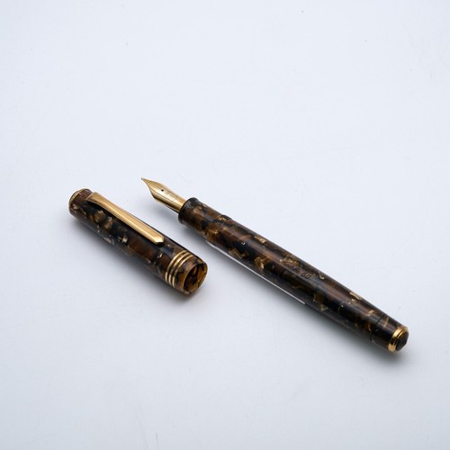 Tibaldi - Modello 60 Brown and Gold - Fountain pen - Nib M 18K - Picture 3 of 10