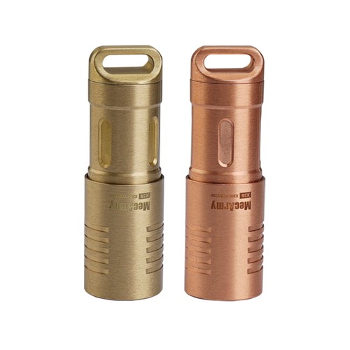 MecArmy X3S Brass 130 lumens Keychain EDC Flashlight with Micro USB Charging - Picture 5 of 7