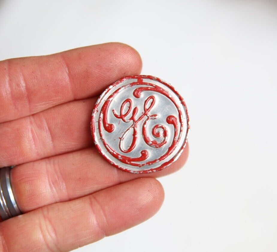 Vintage GE General Electric Fan Industrial Logo Emblem Cap Badge  -image