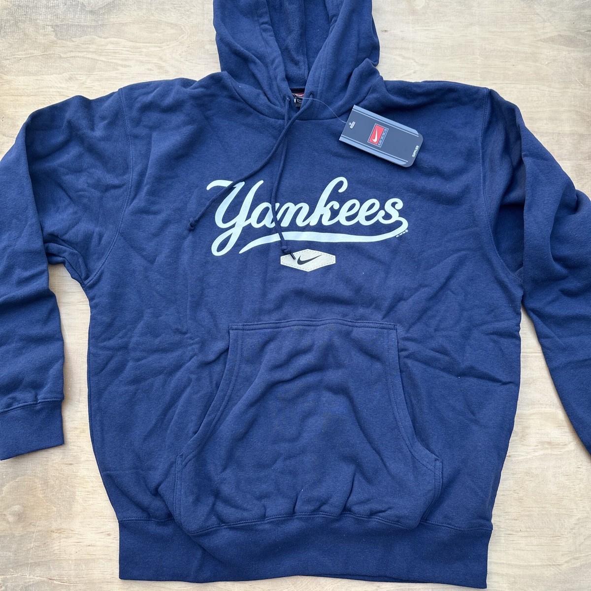 VTG Deadstock NIKE Center Swoosh Y2K New York Yankees Blue
