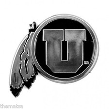 UTAH UTES NCAA CHROME AUTO CAR STICKER DECAL EMBLEM MADE IN USA