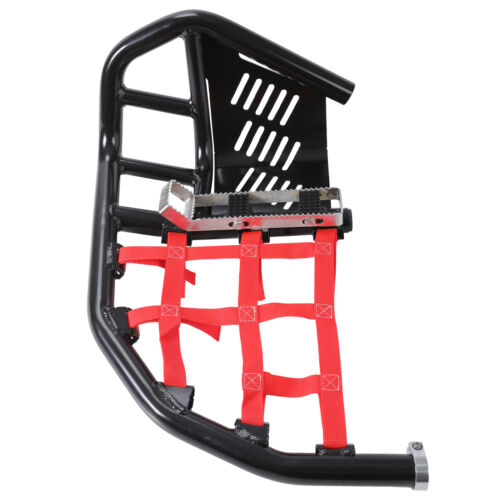 Pair Nerf Bars Heel Guards For All Years Honda TRX 450R Sportrax 450 Red Nets - Picture 17 of 17