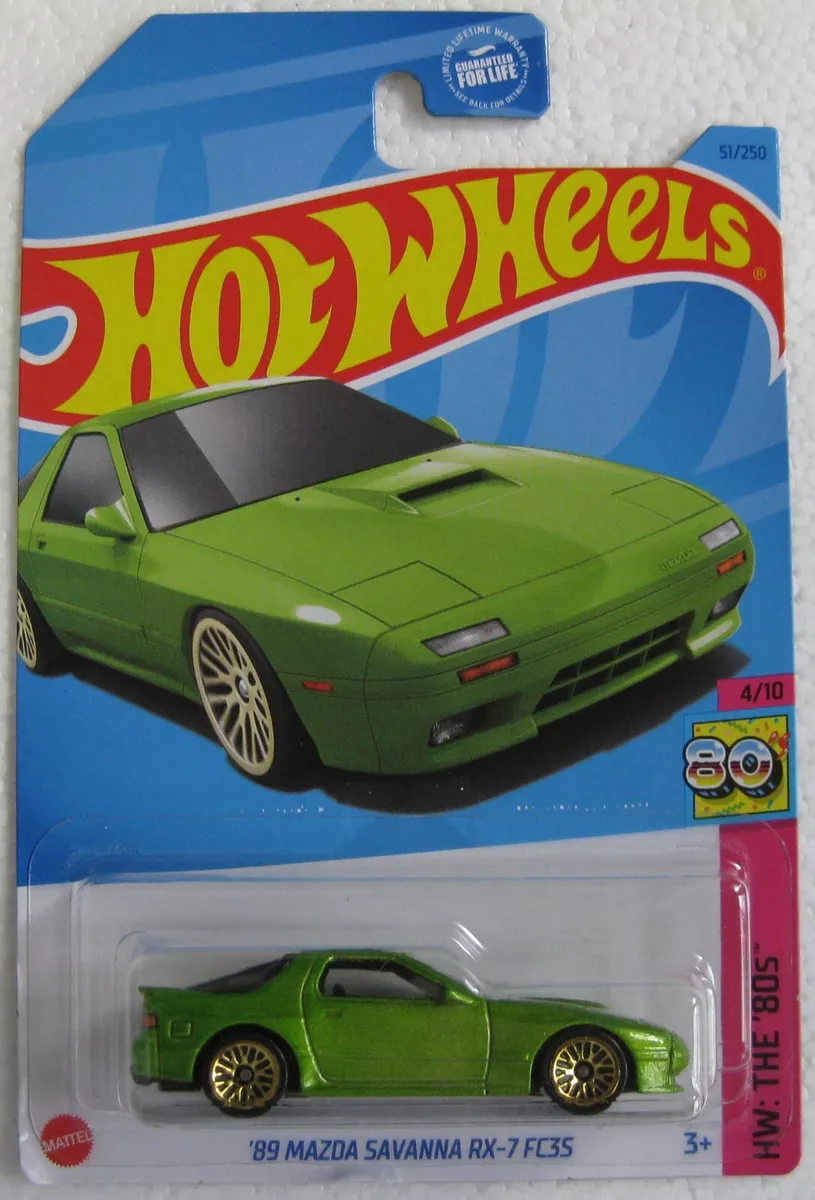 Hot Wheels 2023 HW The 80s 89 MAZDA SAVANNA RX 7 FC 35 3 10 51 250 green