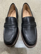 Madewell The Corinne Loafer With Lug Sole Black Leather Women's Size 8