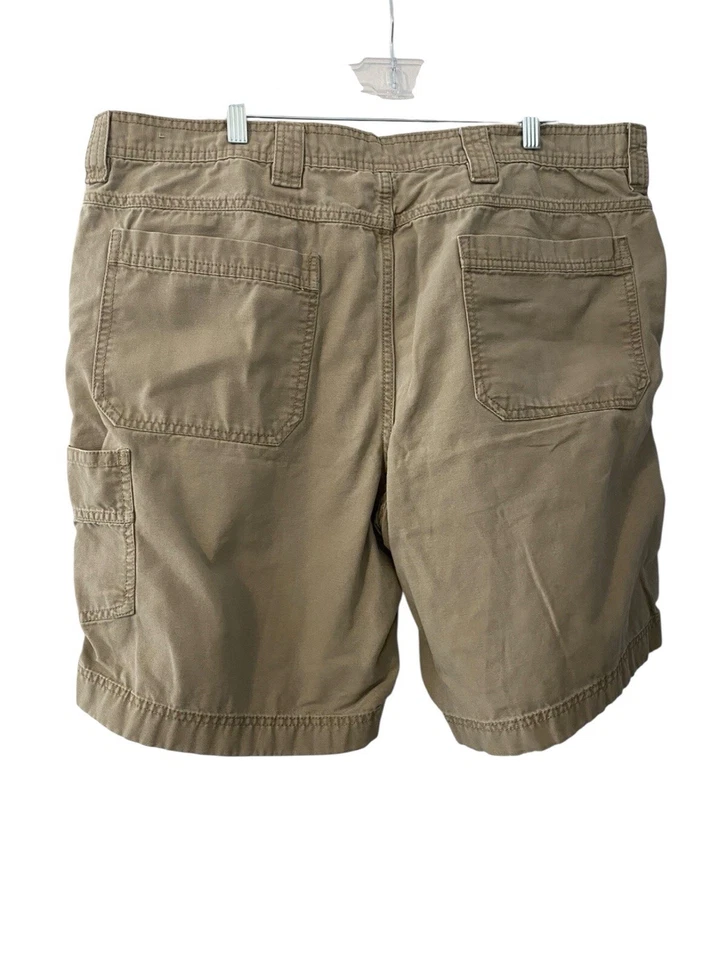 Pantalones Cortos Outdoor Life Para Hombre Talla 42 Caqui Tostado Senderismo Bolsillos Cortos Frente Plano Foto 2 de 4