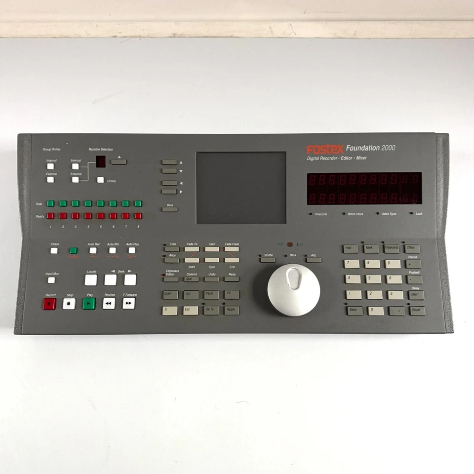 Fostex Foundation 2000 Digital Mixer/Recorder Controller Parts or Repair - Image 2 of 4
