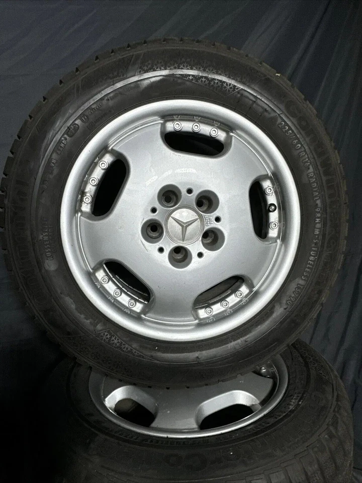 Dezent Alufelgen für Mercedes S-Klasse w140 w220 mit 225/60R 16 Conti Winter - Bild 2 von 4