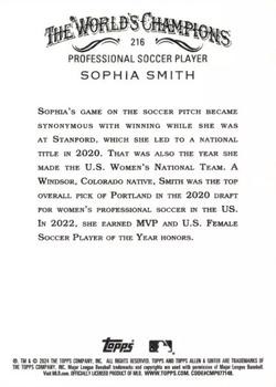 Sophia Smith 2024 Topps Allen & Ginter 216 Baseball Card - Picture 2 of 2