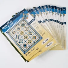 JoAnn Quilt Kit Mystic Blues 12 Months 2004/2005 Vintage Pre-Cut Fabric
