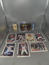 Washington Nationals Baseball Trading Card Lot 11 With One Graded Card