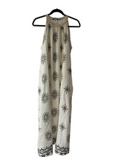 Studio Élan Maxi Dress Size AU 14 BNWT Cream Black Bohemian Print