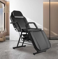 Facial Chair Tattoo Chair 73in Massage Table Salon Beauty Bed Adjustable Black