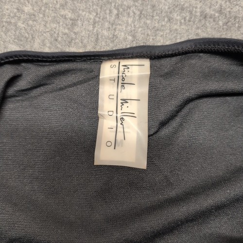 Nicole Miller Women's Hipster Swim Bottoms Hunter Black M Stretch Black - Picture 4 of 7