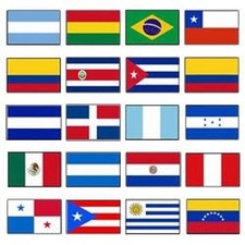 Latin America 3x5 Flag Set of 20 Country Countries Polyester Flags grommets