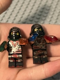 New Ninjago Time Twins (Krux / Acronix) Old Young Custom Lego Minifigures