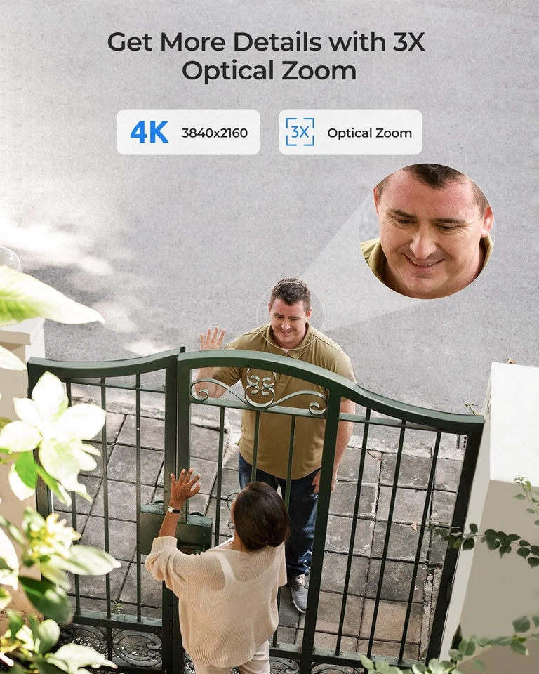 4K Outdoor Plug-in WiFi 6 Security Camera, PTZ Camera for Home Security, Wi-F... - Image 2 of 4